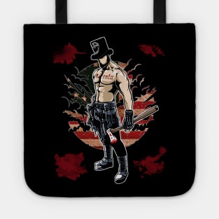 Abraham Lincoln mythical nightmare creature hunter with axe Tote