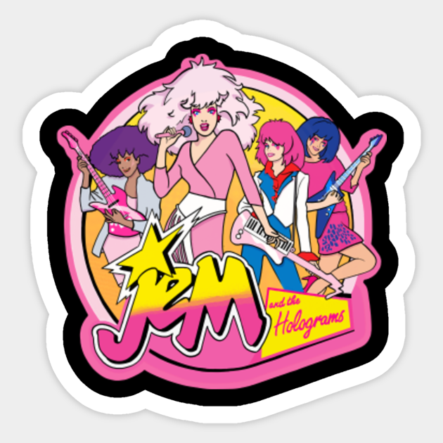 Jem And The Holograms 80s Cartoon Classic Jem And The Holograms 80s Cartoon Sticker Teepublic