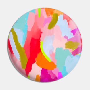 Neon paint strokes Pin