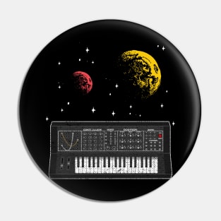 Synthesizer Space Synths Analog Modular Retro Gift Pin