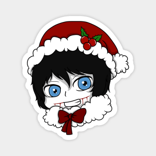 jeff the killer christmas chibi Magnet