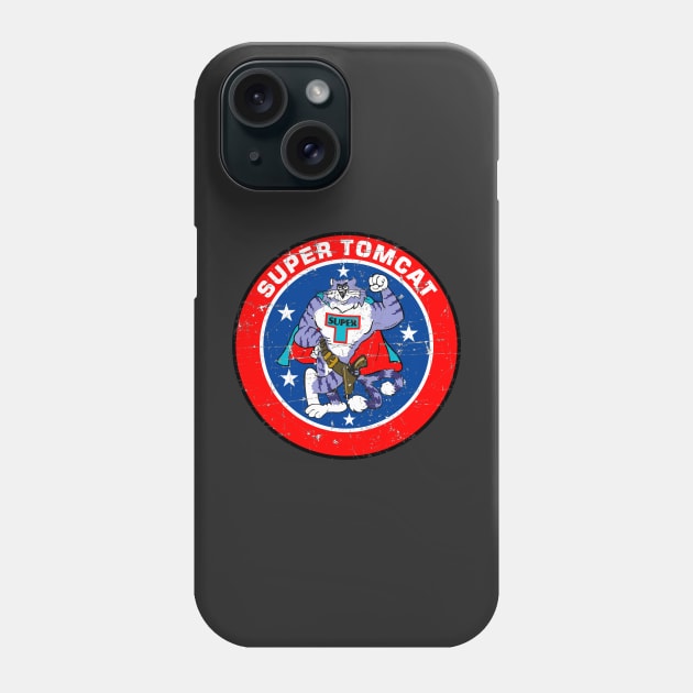 F-14 Tomcat - Super Tomcat - Grunge Style Phone Case by TomcatGypsy