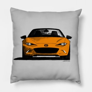 My drawing of the Japanese roadster car ND 30th anniversary Pillow