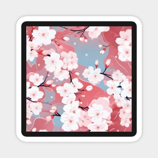 Sakura flower cherry blossom pattern Magnet