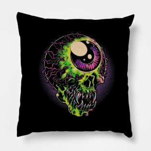 EYEBALL SKULL Pillow