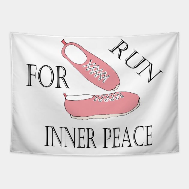 Run For Inner Peace Tapestry by Repeat Candy