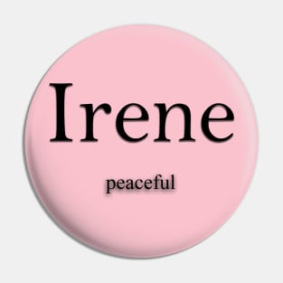 Irene Name meaning Pin