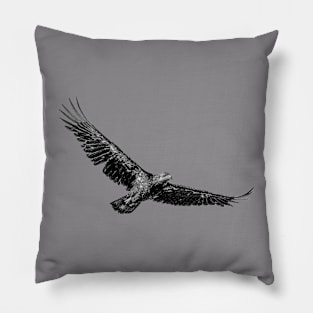 young eagle soaring up high Pillow