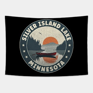 Silver Island Lake Minnesota Sunset Tapestry