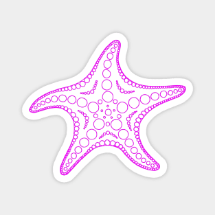 Starfish (pink/white) Magnet