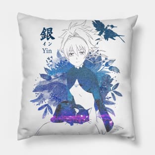 Silvery Bloom Pillow