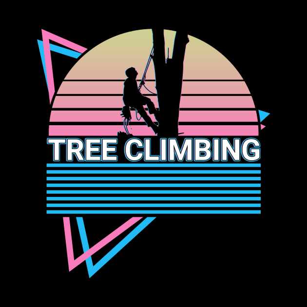 Tree Climbing Tree Climber Retro Tree Climbing Pin TeePublic