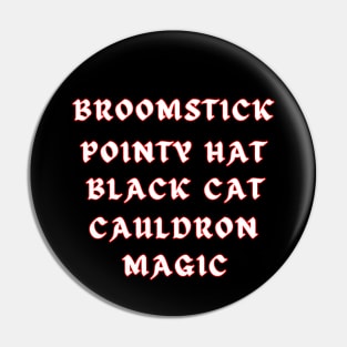 Witch List Pin