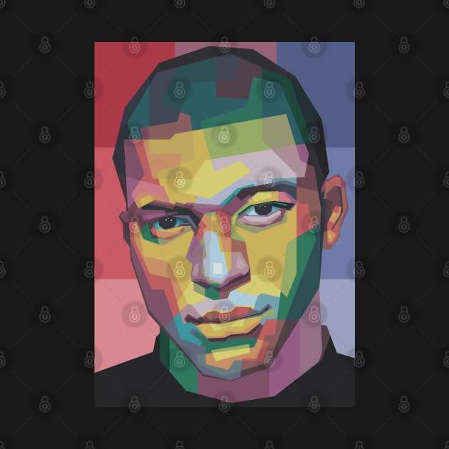 Football Player in WPAP by Alkahfsmart