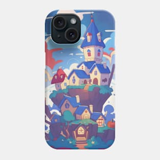 Halloween Island Clouds House Cute Phone Case