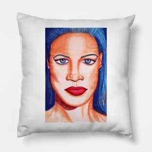 BLUE GIRL Pillow