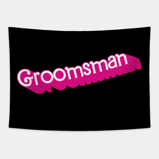 Groomsman Barbie logo Tapestry