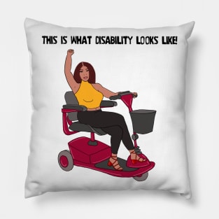 This Is What Disability Looks Like Scooter Pillow