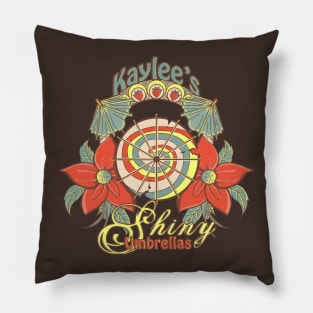 Kaylee's Shiny Umbrellas Pillow