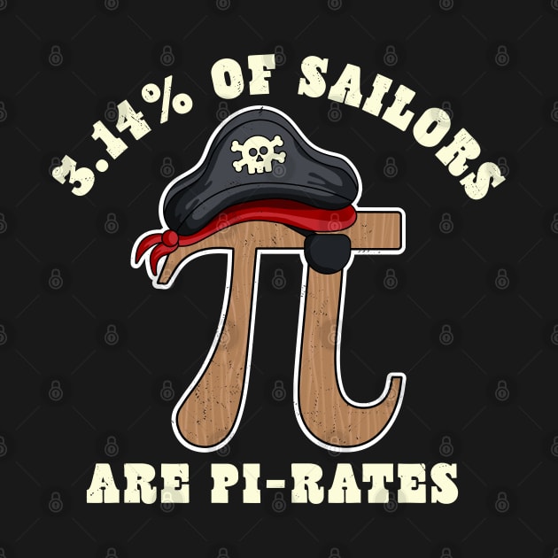 Pi Day Pirate 3.14% of Sailors are Pi Rates Math Geek by OrangeMonkeyArt