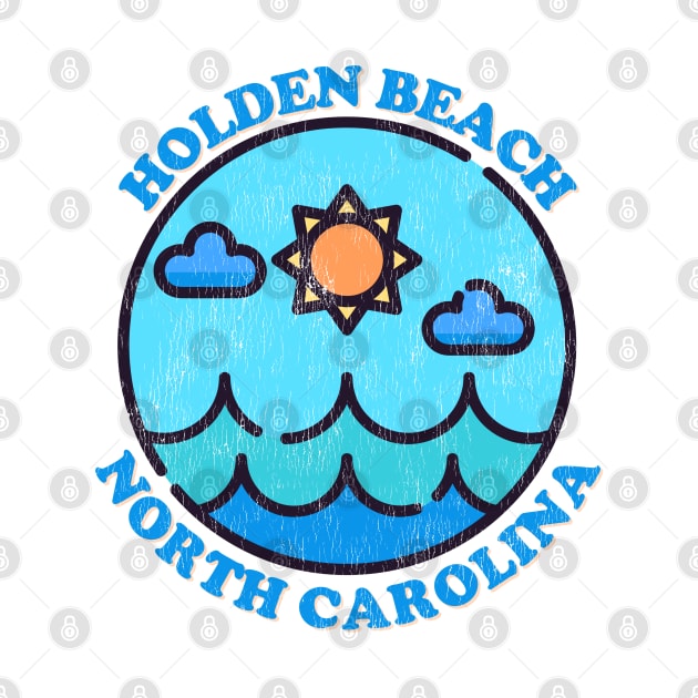 Holden Beach, NC Summertime Vacationing Ocean Skyline by Contentarama