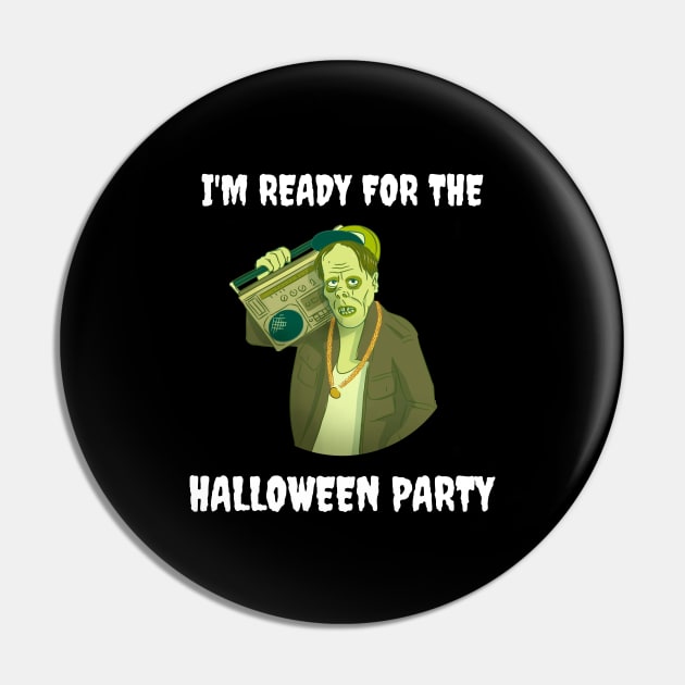 I'm Ready for the Halloween Party Pin by Dodo&FriendsStore