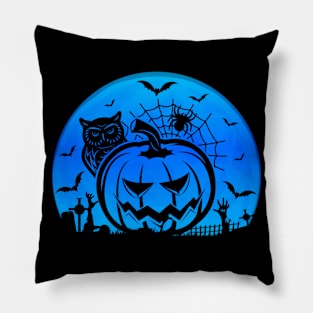 Spooky Moon Halloween Witch Monster Ghost Pumpkin 17 Pillow