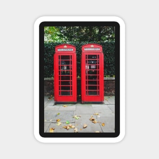 Telephone boxes, London England, UK Magnet