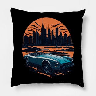 Triumph Spitfire Vintage Car Pillow