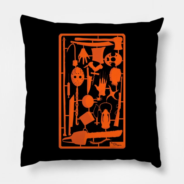 Weapons Horror Tree Pillow by DougSQ