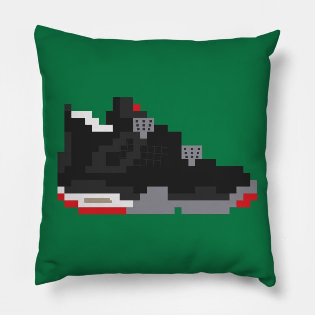 8-bit Jordan 4s Pillow by soujohn