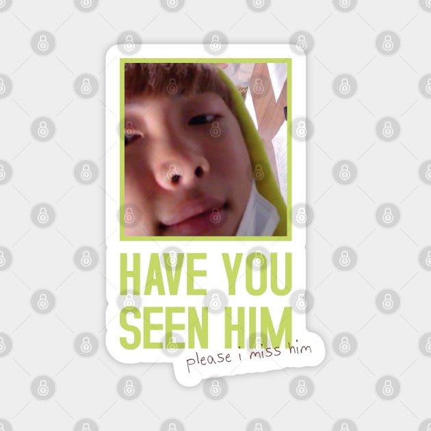 I MISS HIM (BTS) Magnet by goldiecloset