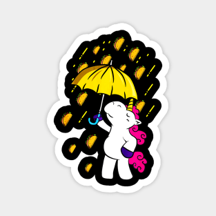 Its Raining Tacos - Funny Unicorn Tacos Magnet