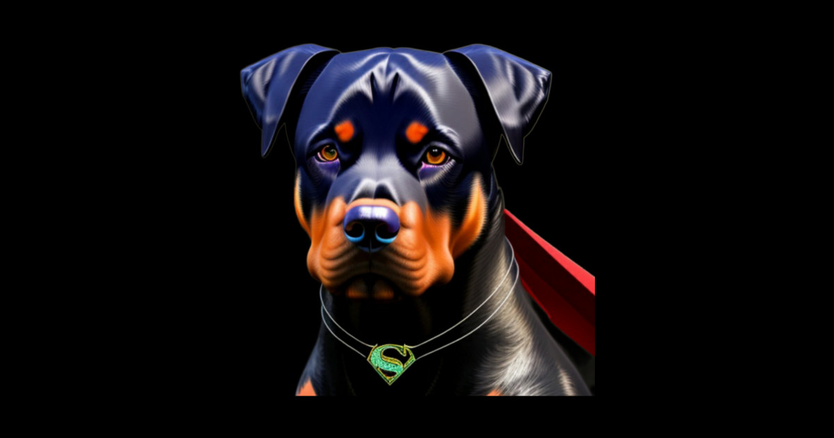 Rottweiler Ai superhero - Rottweiler Ai - Sticker | TeePublic