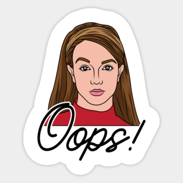 Britney Spears Shirt Oops Britney Spears Sticker Teepublic Au