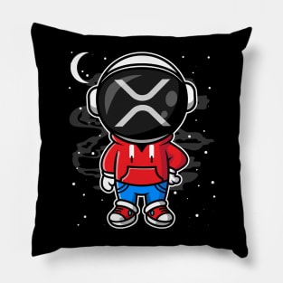 Hiphop Astronaut Ripple XRP Coin To The Moon Crypto Token Cryptocurrency Wallet HODL Birthday Gift For Men Women Pillow