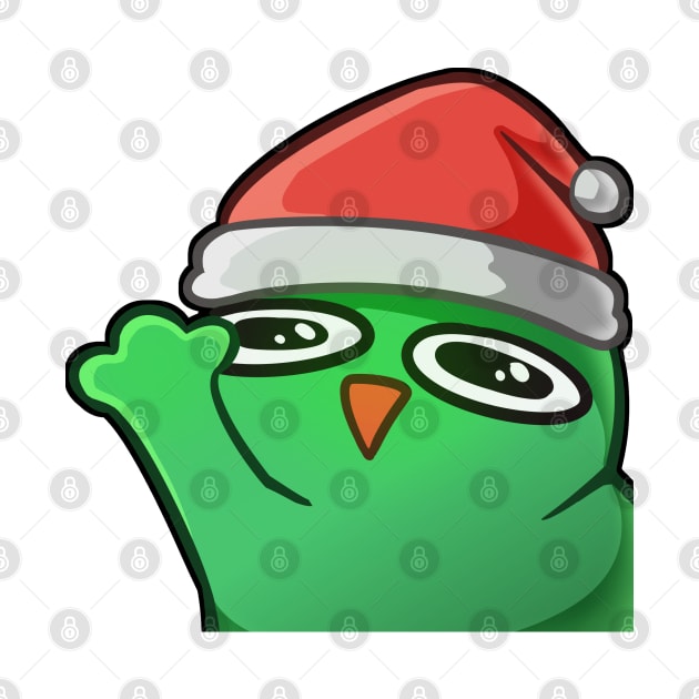 Waving Christmas Froggie by Nucifen