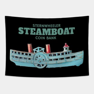 Sternwheeler Steamboat Coin Bank Tapestry