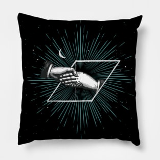 SCI-FI HANDSHAKE Pillow