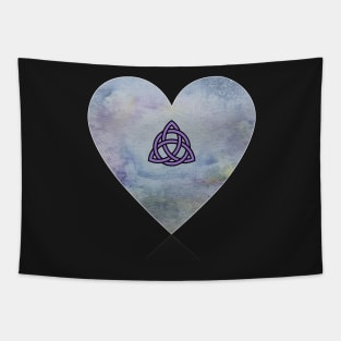 Triquetra Celtic Knot Heart Tapestry