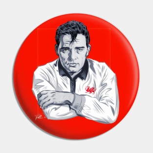 Richard Burton - An illustration by Paul Cemmick Pin