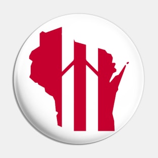 Wisconsin Stripe Pin