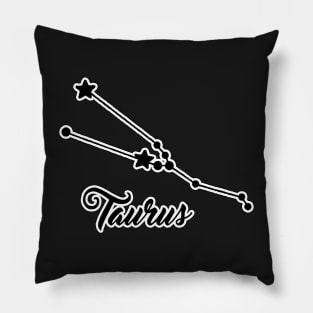 Taurus Zodiac Constellation Design Pillow