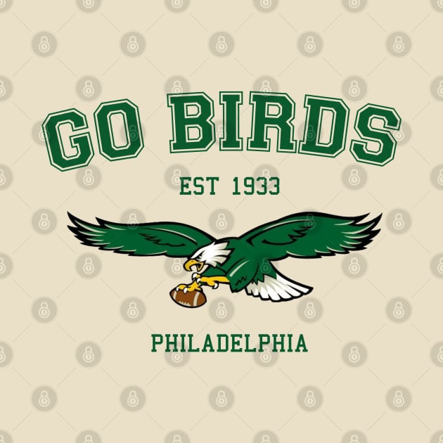 Go Birds Vintage by Curious Sausage