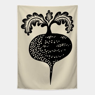 Beet black Tapestry