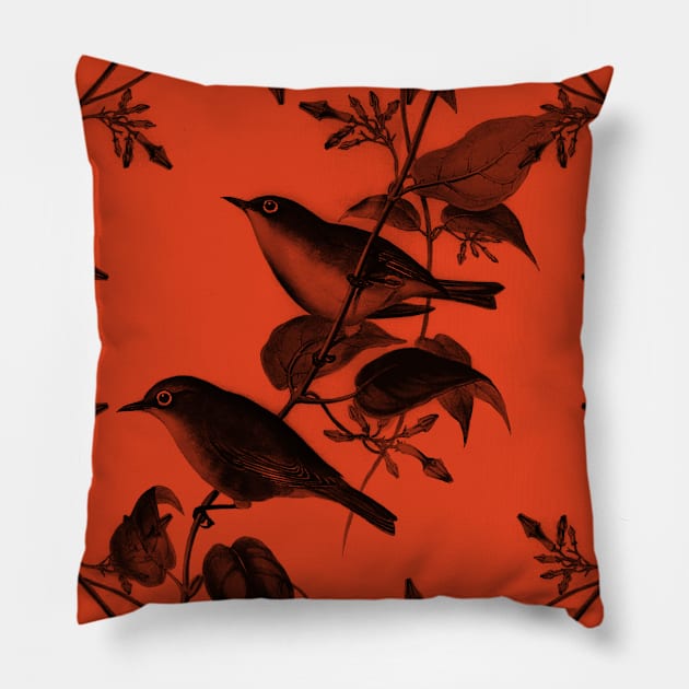 birds Pillow by Arte Silenciosa