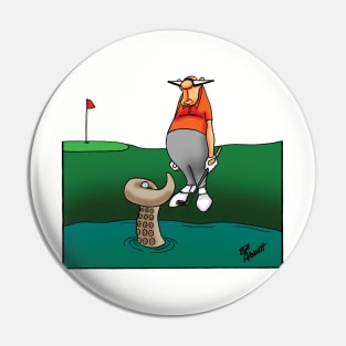 Funny Spectickles Golf Cartoon Humor Pin