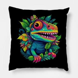 Chameleon Smiling Pillow