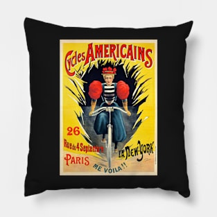 Vintage French Advertising - bicycle Pillow