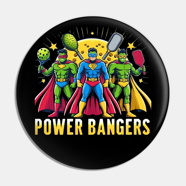 Pickleball POWER BANGERS Superheroes #5 Pin by Battlefoxx Living Earth